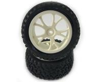 Fastrax 4WD Buggy Front Wheels with Tyres (2) (Suit Tamiya 4WD) FAST0036W