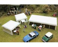 Gaugemaster Structures GM454 Fordhampton Marquees (3) Plastic Kit 1:76 / OO Scale