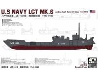 AFV Club SE73518 US Navy LCT Mk 6 (Landing Craft, Tank, 501 Class) 1943-45 1:350 Model Kit ###