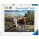 Ravensburger 500 Piece Jigsaw Puzzle - Loving Longhorns - 12000826