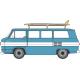 Pre-Order Oxford 87CG61001 1961 Chevrolet Corvair Greenbrier Passenger Wagon Turq/Cameo White 1:87 (Estimated Release: Quarter 3/2024)