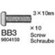 Tamiya 19804159 / 9804159 3x10mm Screw