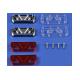 Truck: Carson C907037 1:14 Trailer Taillights 7-sections (2) (for Tamiya Trucks)