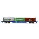 Pre-Order Hornby R60239 KFA Container Wagon with 2 x 20 Containers & 1 x 20 Tanktainer - Era 11 (OO/1:76) (Estimated Release Nov 2024)