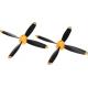 Volantex/Sonik Spare 4 Blade Propeller Full Set V-P7610509X2 (Mustang P-51 - also fits all other WWII Models)