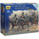 Zvezda Z6811 Russian Dragoons 1812-1814 Unpainted Plastic Soldiers Kit Scale 1:72 14 Parts Scale Model Kit ###